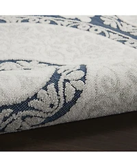 Nourison Home Key Largo KLG03 Blue 2'2" x 10' Runner Rug