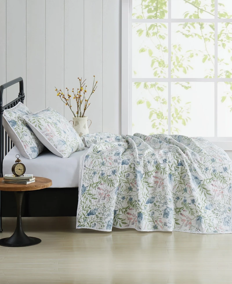 Cottage Classics Field Floral 3-Pc. Quilt Set, King