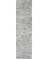 Nourison Home Rustic Textures RUS09 Ivory and Mist 2'2" x 7'6" Runner Rug