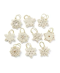 Lenox Snowflake 10 Piece Ornament Set