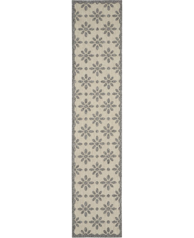 Nourison Home Cozumel CZM03 Cream 2'2" x 10' Runner Rug