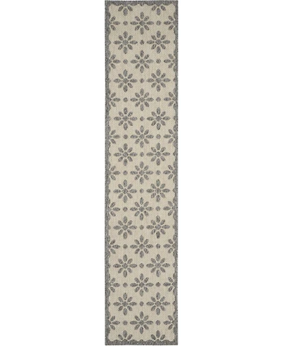 Nourison Home Cozumel CZM03 Cream 2'2" x 10' Runner Rug