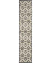 Nourison Home Cozumel CZM03 Cream 2'2" x 10' Runner Rug