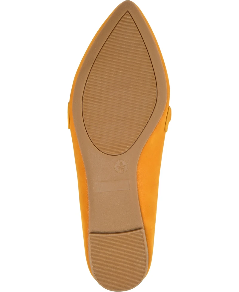 Journee Collection Women's Muriel Bow Detail Pointed Toe Flats