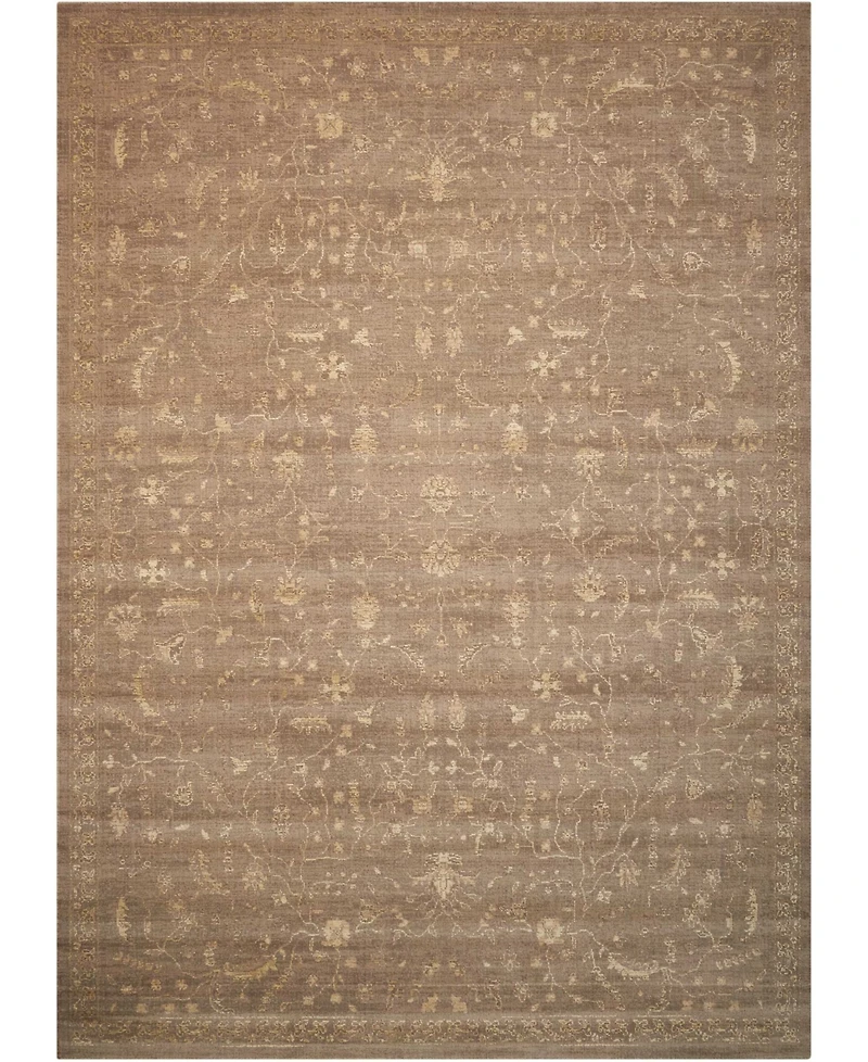 Nourison Home Silken Allure SLK02 Taupe 5'6" x 8' Area Rug