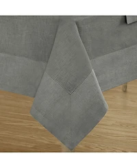 Villeroy & Boch New Wave Metallic Border Linen Tablecloth, 70" Round