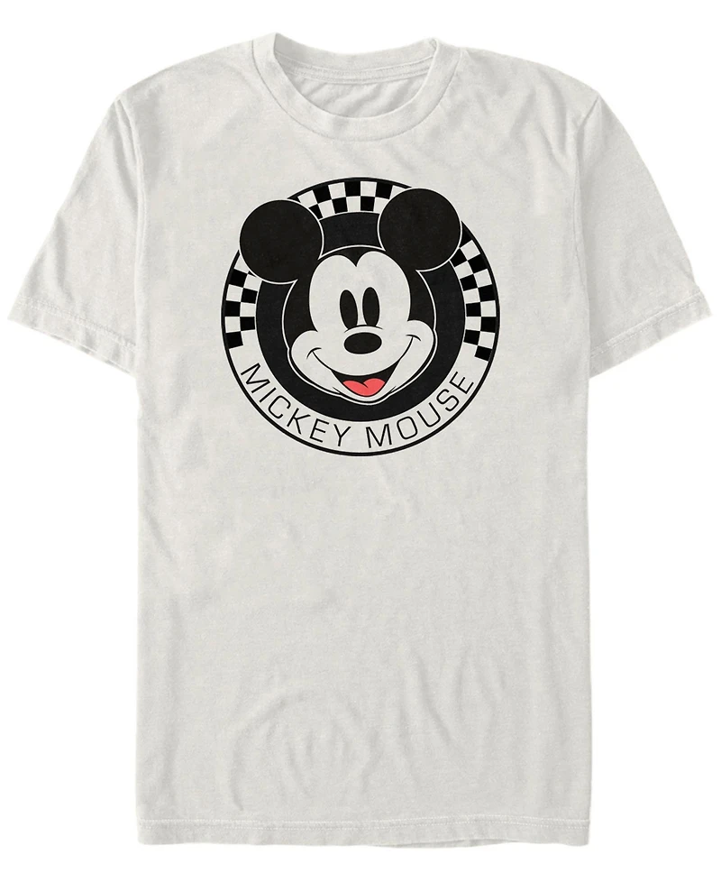 Fifth Sun Men's Mickey Checkered Short Sleeve T-Shirt