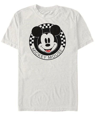 Fifth Sun Men's Mickey Checkered Short Sleeve T-Shirt