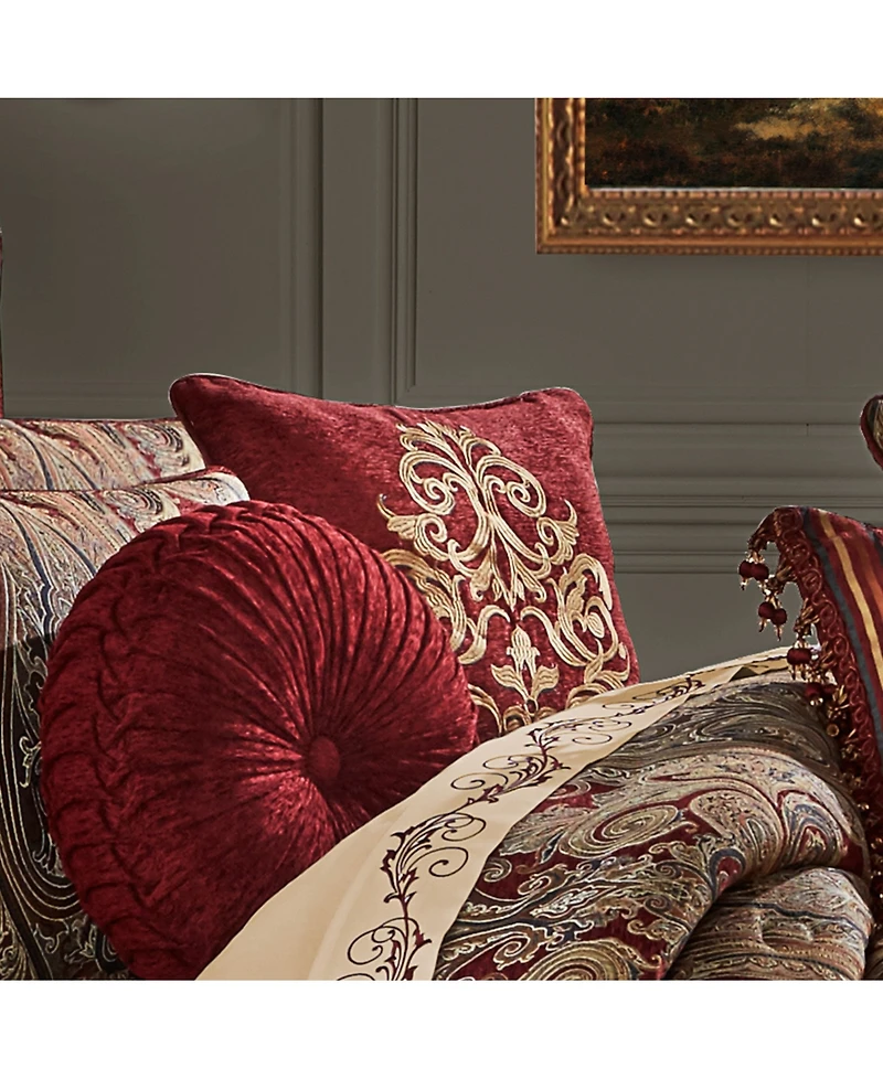 J Queen New York Garnet Decorative Pillow, 18" x 18"