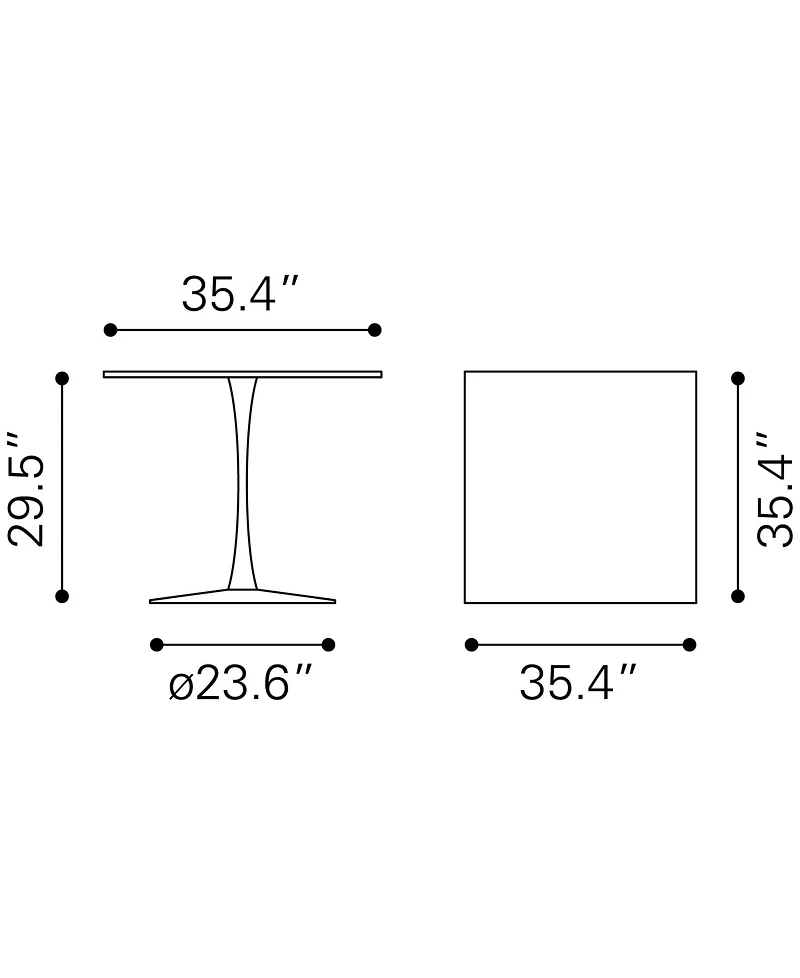 Zuo Molly Dining Table