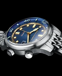 Spinnaker Men's Bradner Automatic Silver-Tone Stainless Steel Bracelet Watch 42mm