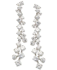 Eliot Danori Cubic Zirconia Linear Cluster Drop Earrings, Created for Macy's