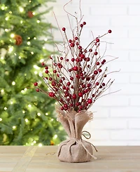 Glitzhome Christmas Berry Table Tree Decor