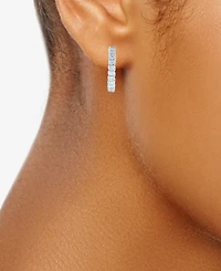 Diamond In & Out Hoop Earrings (2 ct. t.w.) in 14k White Gold