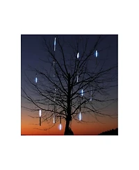 Northlight Transparent Dripping Icicle Snowfall Christmas Light Tubes-Clear Wire, Set of 10