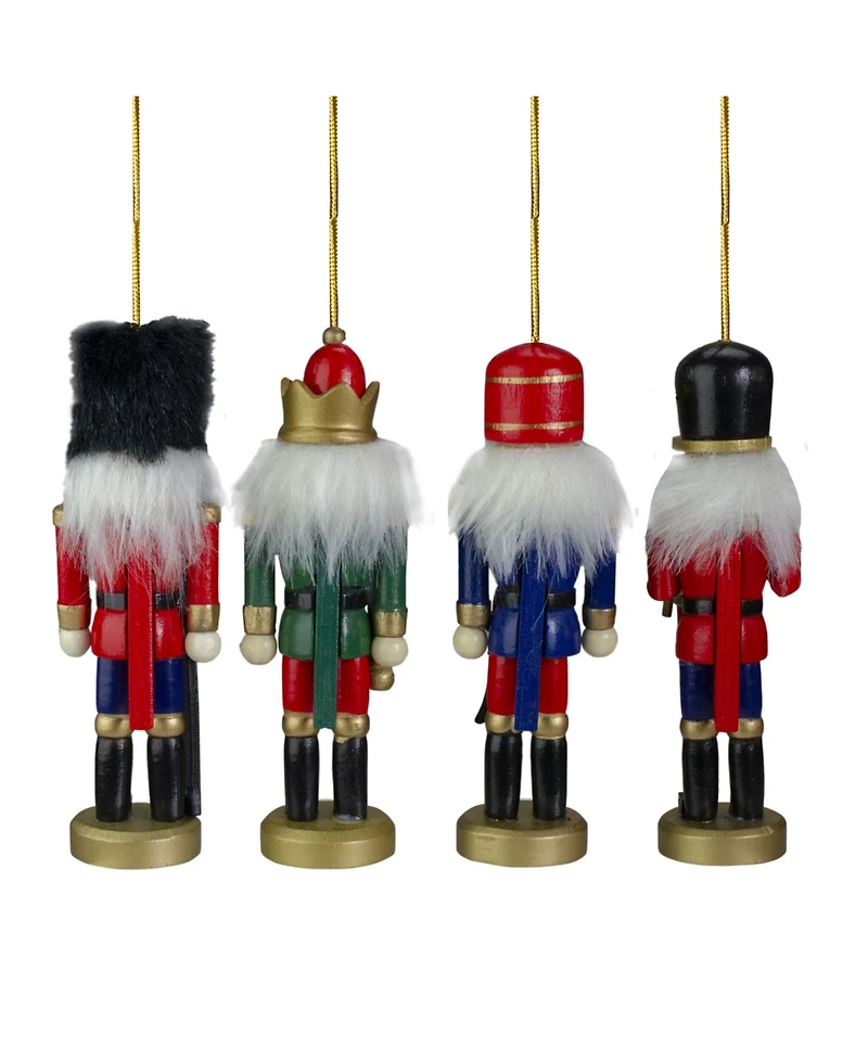 Northlight Assorted Classic Nutcracker Ornaments, Set of 4