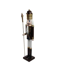 Northlight Wooden Christmas Nutcracker King with Scepter