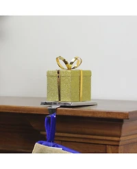 Northlight Glitter Gift Box Christmas Stocking Holder