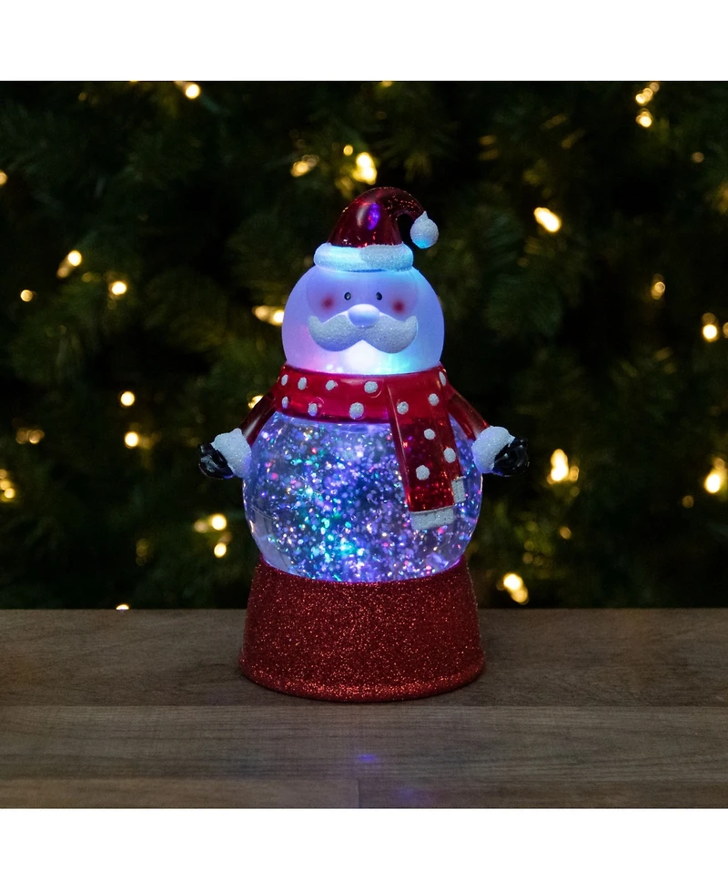 Northlight Santa Claus Led Lighted Swirling Glitter Water Globe Christmas Table top Decoration