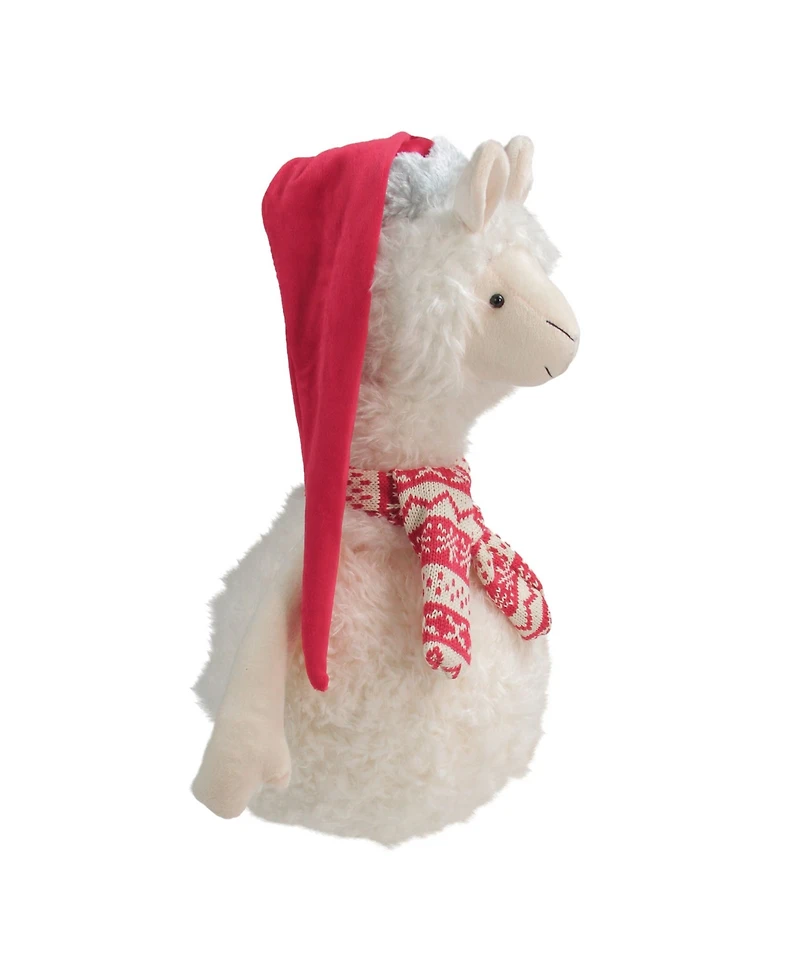 Northlight Llama with Santa Hat Christmas Table Top Decoration