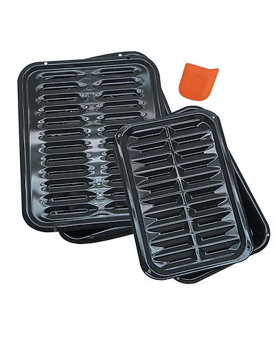 Range Kleen 2 Pieces Broiler Pan Set with 1 Scrape