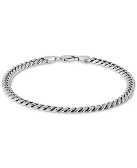 Men's Cuban Link Bracelet 18k Gold-plated Sterling Silver &