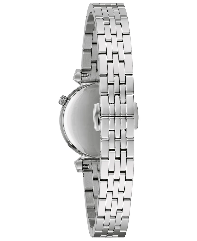 Bulova Women's Classic Regatta Diamond-Accent Stainless Steel Bracelet Watch 24mm