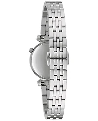 Bulova Women's Classic Regatta Diamond-Accent Stainless Steel Bracelet Watch 24mm