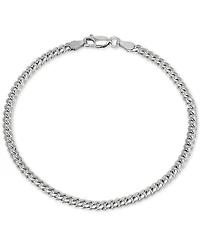 Giani Bernini Cuban Link Chain Bracelet in Sterling Silver, Created for Macy's