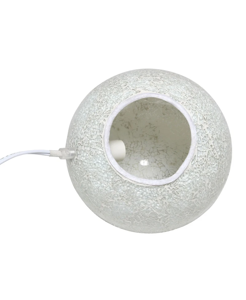 Simple Designs 1 Light Mosaic Stone Ball Table Lamp
