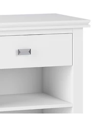 Simpli Home Artisan Solid Wood Bedside Table