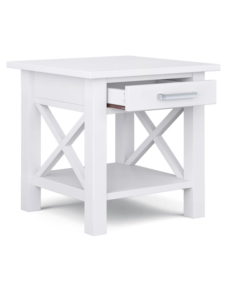 Simpli Home Kitchener Solid Wood End Table
