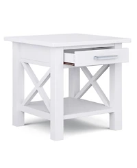 Simpli Home Kitchener Solid Wood End Table