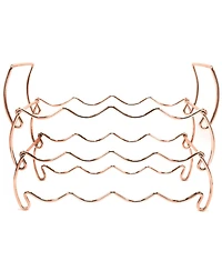 Sorbus 3-Tier Stackable Copper Wine Rack - Perfect for Bar, Wine Cellar, Basement, Cabinet, Pantry, etc (Hold 12 Bottles)