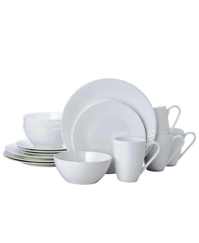 Mikasa Jenna 16 Piece Dinnerware Set, Service for 4