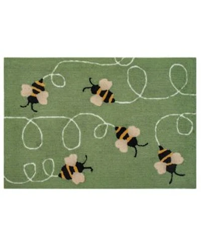 Liora Manne Frontporch Buzzy Bees Area Rug