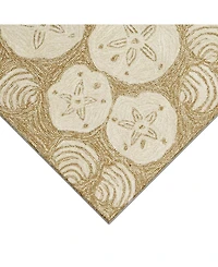 Liora Manne' Frontporch Shell Toss 2' x 5' Runner Rug