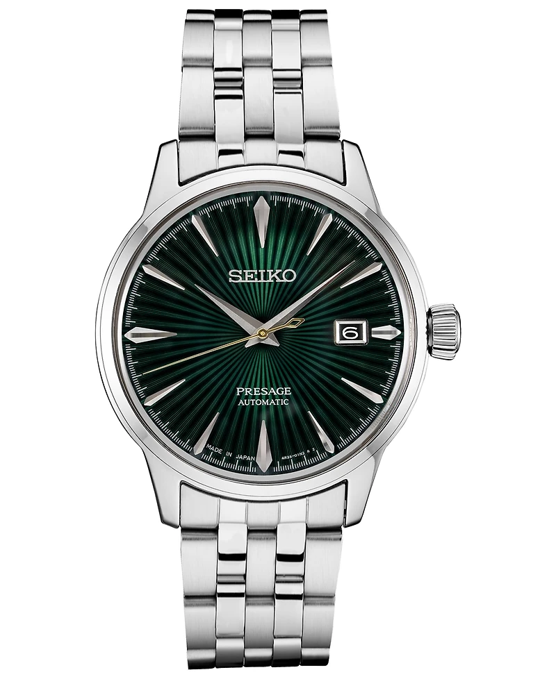 Seiko Men's Automatic Presage Stainless Steel Bracelet Watch 40mm