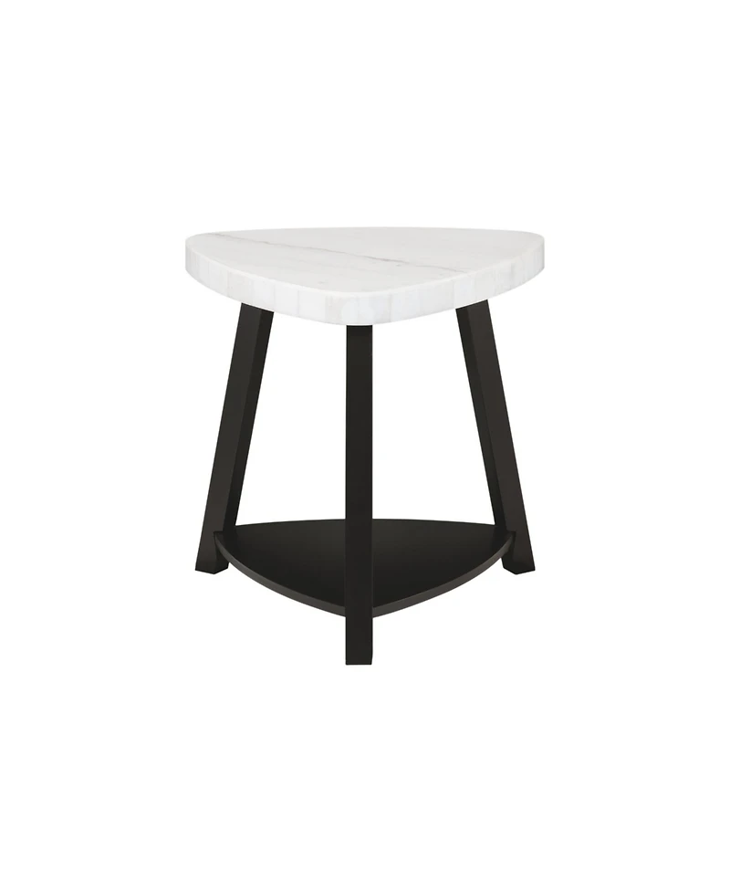 Picket House Furnishings Lena Marble Top End Table