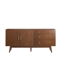 Walker Edison 70" Mid century Modern 3 Drawer, 2 Door Sideboard