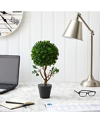 Nearly Natural Boxwood Topiary Artificial Tree, Indoor and Outdoor