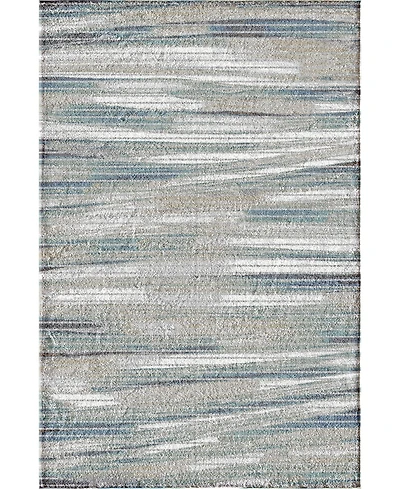 Closeout! Portland Textiles Urban Exposure Shamoli Blue 7'10" x 9'10" Area Rug