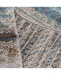 Closeout! Portland Textiles Urban Exposure Shamoli Blue 5' x 7'6" Area Rug