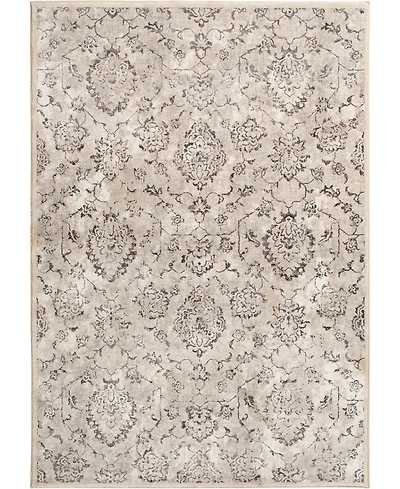 Closeout! Portland Textiles Alexia Tago Silver 7'10" x 9'10" Area Rug