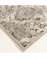 Closeout! Portland Textiles Alexia Tago Silver 5' x 7'3" Area Rug