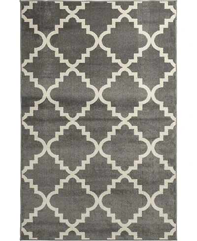 Closeout! Portland Textiles Tropicana Taza Gray 3'3 x 5' Outdoor Area Rug
