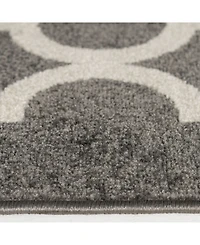 Closeout! Portland Textiles Tropicana Taza Gray 8'8" x 11'10" Outdoor Area Rug