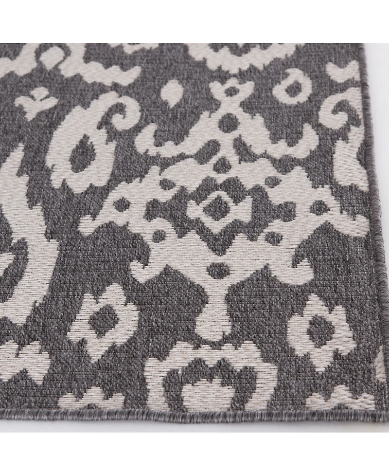 Closeout! Portland Textiles Palermo Tusk Gray 5'3" x 7'7" Outdoor Area Rug