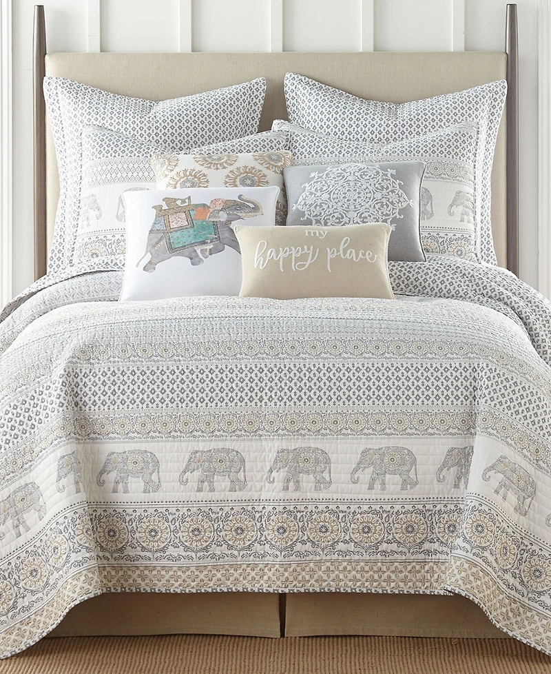 Levtex Nacala Elephant Decorative Pillow, 14" x 18"