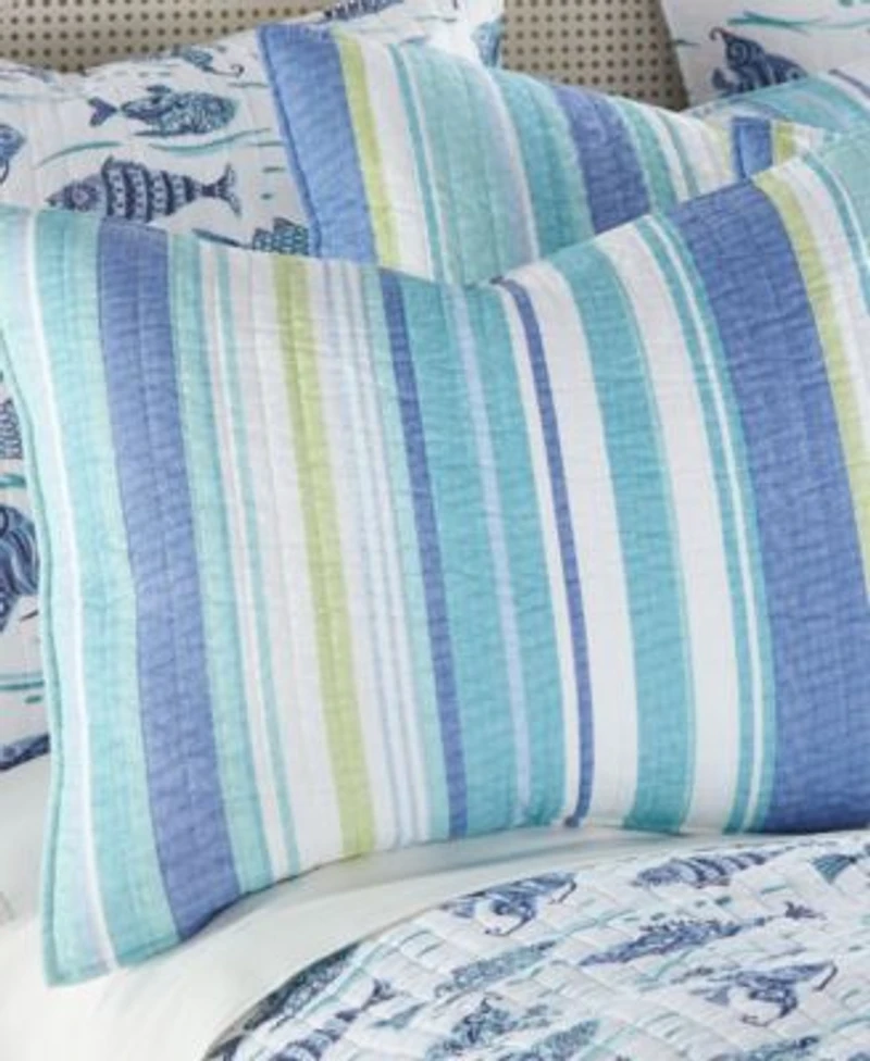 Levtex Laida Beach Whimsical Fish Reversible Quilt Sets